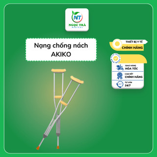 Nạng chống nách inox cao cấp Akiko - Hàng chính hãng siêu bền