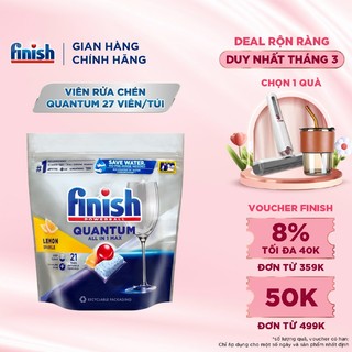 Viên Rửa Chén Bát Finish Powerball Quantum 21 viên