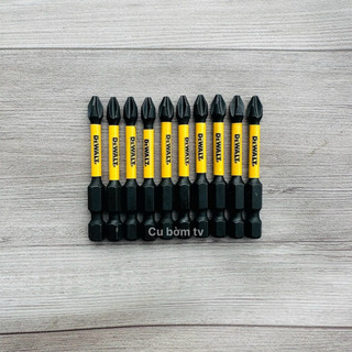 Bộ 10 Mũi Vít PH2 Dewalt đen dài 5,8cm