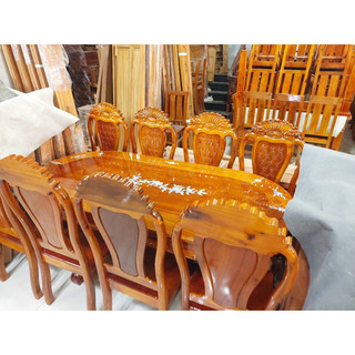 bàn ăn gỗ tràm 6 ghế và 8 ghế,bàn ăn gỗ tốt,bàn ăn giá rẻ