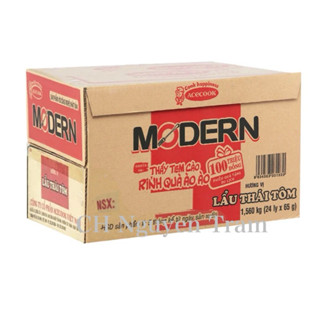 Thùng 24 ly mì Modern lẩu thái tôm 67g( gói kỹ)