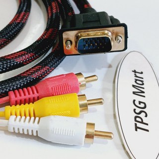 Cáp chuyển VGA ra 3AV (3 AV - 3 RCA - 3 RGB) dài 1.5M