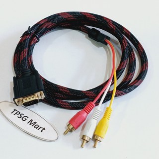 Cáp chuyển VGA ra 3AV (3 AV - 3 RCA - 3 RGB) dài 1.5M