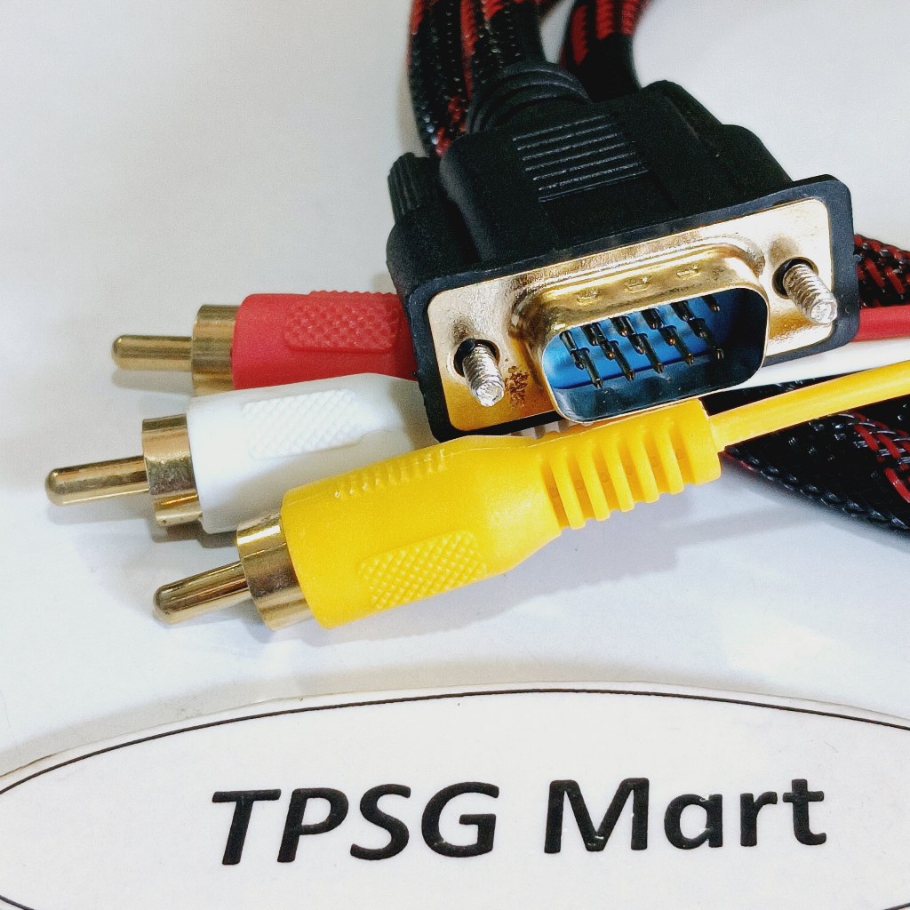 Cáp chuyển VGA ra 3AV (3 AV - 3 RCA - 3 RGB) dài 1.5M