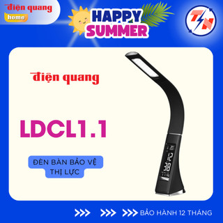 Đèn bàn LED Bảo vệ thị lực Điện Quang ĐQ LDCL1.1 (5W, tích hợp đồng hồ báo thức)