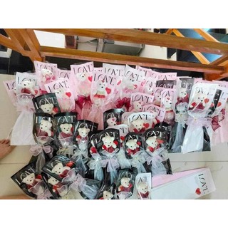 Set gấu tốt nghiệp túi love đủ màu lựa chọn