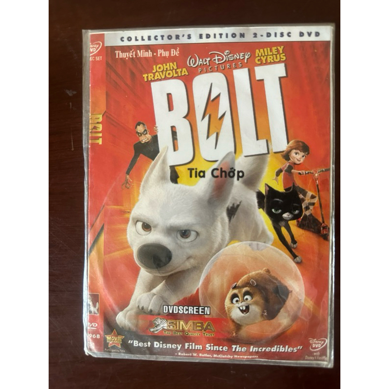 Dvd Phim Hoạt Hình Bolt Tia Chớp