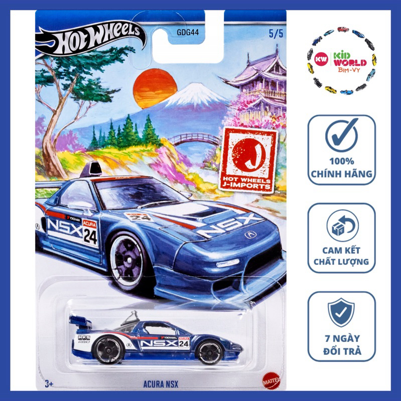 Xe mô hình Hot Wheels Themed Automotive J-Imports Series Acura NSX HRT04.