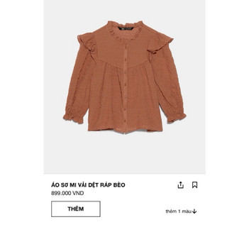 pass áo zara size XS