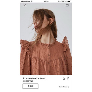 pass áo zara size XS