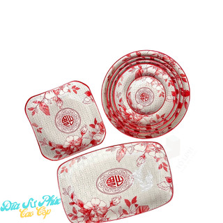 Đĩa gốm sứ hoa văn cao cấp BT,Dĩa cao cấp gốm sứ hoạ tiết hoa