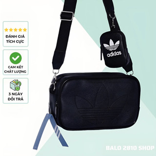 Túi da đeo chéo thời trang nam nữ DAS ORIGINAL EMBOSSING NEW 2024 dây đeo chắc chắn form đẹp logo dập nổi BALO 2810 SHOP