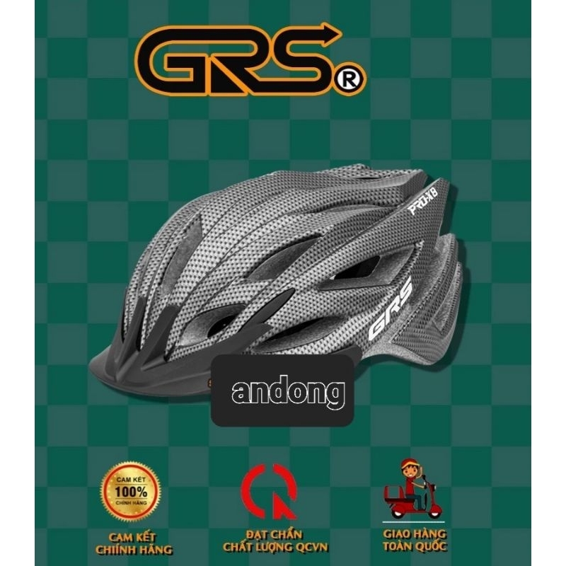 MŨ XE ĐẠP GRS SƠN CABON CAO CẤP