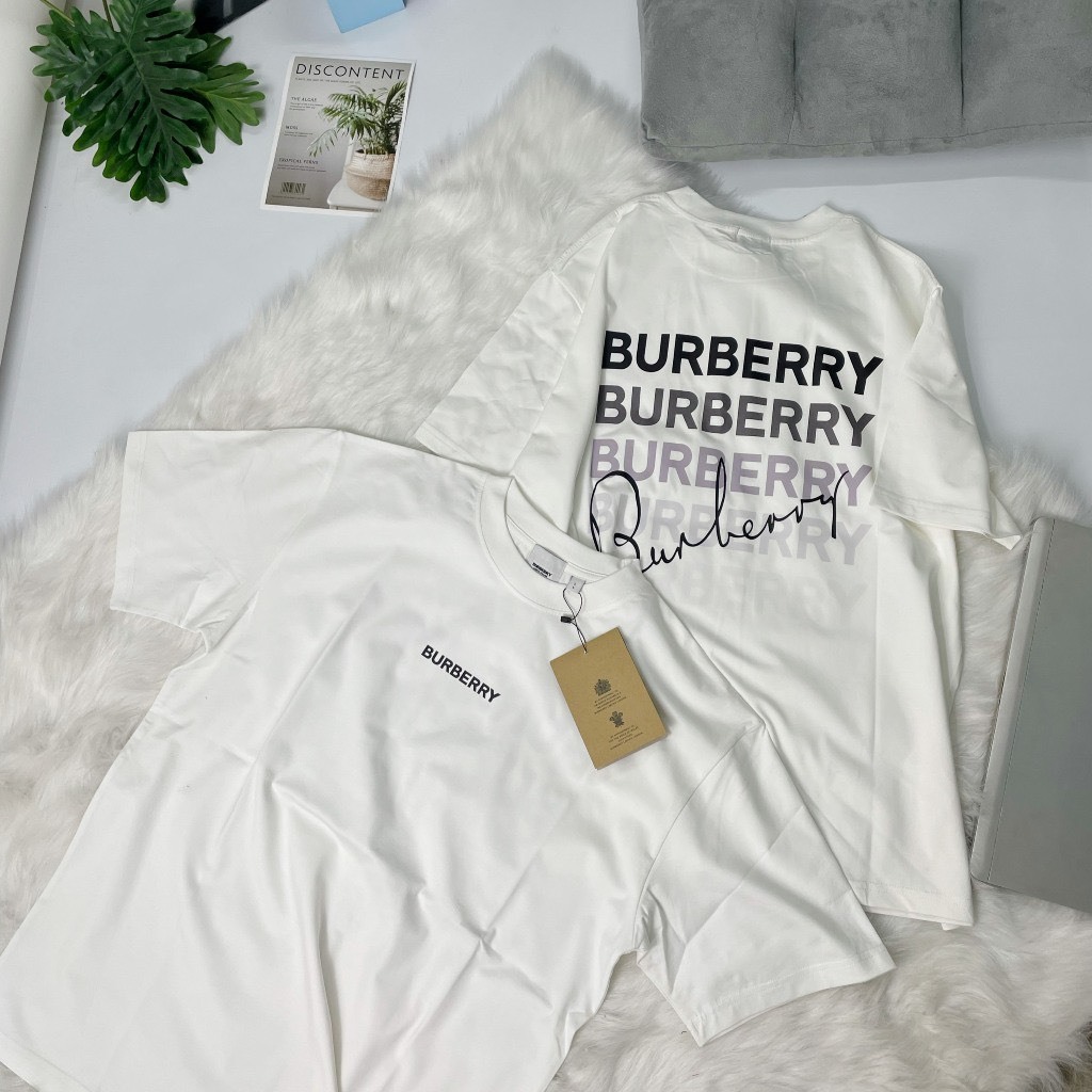 Áo Thun BURBERRY , Áo Phông Nam Nữ BBR  Basic, Phông Tay Lỡ From Rộng Unisex Chất Liệu Cotton 100% thoáng mát Cinkay