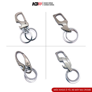 Móc Khoá Ô tô, Xe máy HD99, Móc Khoá mạ Crome sáng bóng từ inox không gỉ, có chức năng mở bia tiện lợi