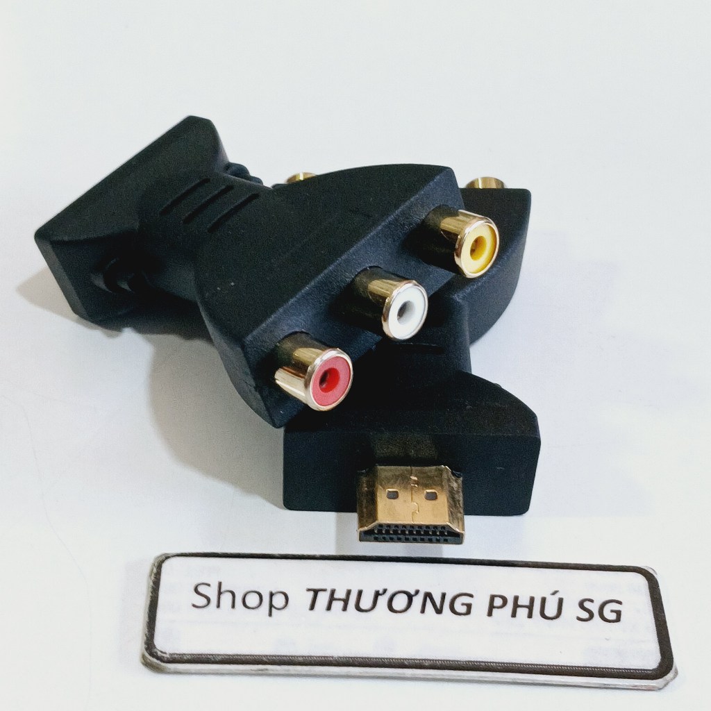 Đầu HDMI ra 3 AV (Cái) / Đoạn ngắn (Chuẩn 3AV - 3RGB - 3RCA (Tín hiệu Analog)