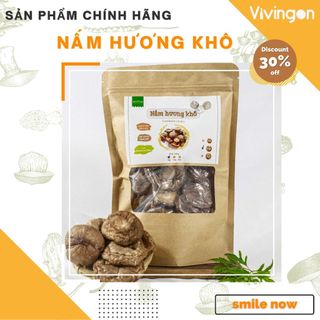 Nấm hương khô Đà Lạt sạch chuẩn VietGAP,- Nấm Đông cô, shiitake Đà Lạt  phù hơp ăn chay, plant based, ViviNgon, Medifun