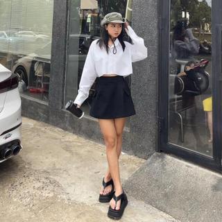 Chân váy ngắn túi hộp phong cách cá tính, dễ mặc, dáng chữ A