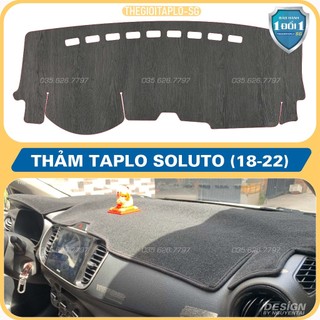 [Kia Soluto đời 2018 đến 2024] Thảm taplo ô tô da cacbon,da vân gỗ,và tuyết nhung 3 lớp dày 1cm chống nắng cao cấp
