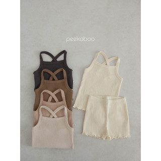 Peekaboo bộ 2 dây mango 5 màu siêu tây cho bé