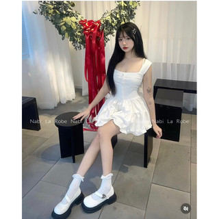 Đầm trắng 2 dây bèo🤍