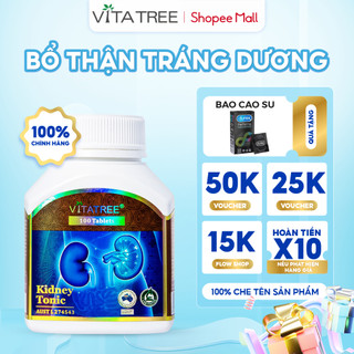 Bổ thận tráng dương Vitatree Kidney Tonic tăng cường chức năng tiết niệu hộp 100 viên của Úc