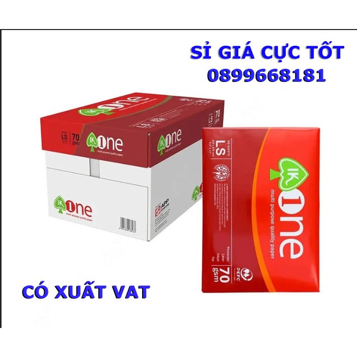 Giấy in photo A4 IK One định lương 70gsm