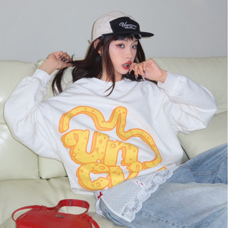 Áo Sweater Unisex Uncover - Jerry ( Màu Trắng / Đen )