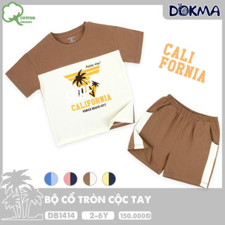 Bộ cộc tay cotton bé trai dokma