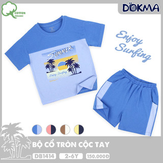 Bộ cộc tay cotton bé trai dokma
