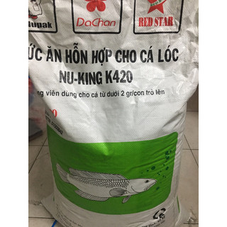  1 Kg Thức Ăn Cao cấp dành cho cá lóc protein 42% tiêu hoá tốt cá mau lớn. 