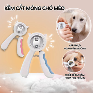 Kìm Cắt Móng Chó Mèo, Kéo Bấm Móng Thú Cưng có nắp đậy chống văng an toàn, dễ thương Home Pets