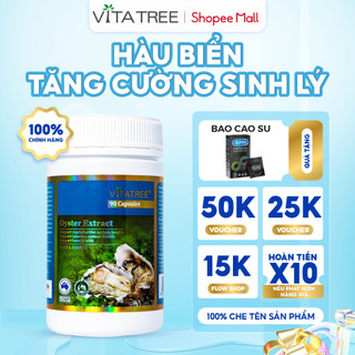Tinh chất hàu Vitatree Oyster Extract 90 viên, tăng cường sinh lý nam của Úc