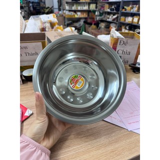 Bát inox rửa mặt 22cm loại dày dùng cho spa