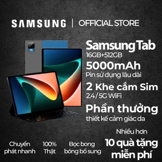 2024 MẪU MỚI Samsung Pad Air 10 inch Android 12.0 [RAM 16GB 512GB ROM] Máy tính bảng Android hai SIM 4G LTE WiFi 2.4/5G