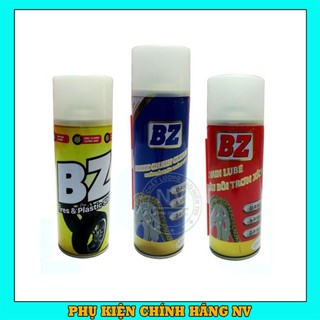 Combo Dưỡng Sên BZ, Rửa Sên BZ Và Dưỡng Bóng Vỏ Xe Dàn Nhám BZ