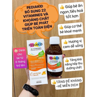 PEDIAKID 22 VITAMINES 125ml