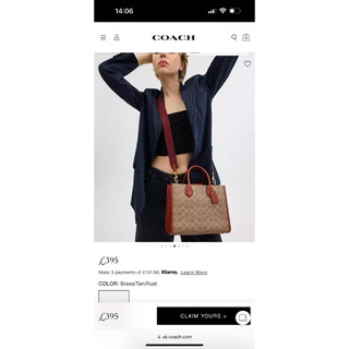 Túi C0ach Ace Tote 26 thanh lịch