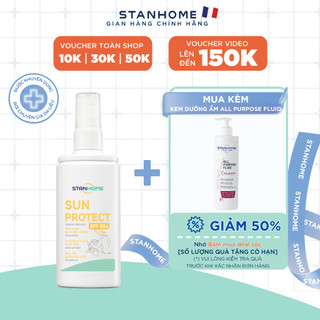 Kem Chống Nắng Cho Mặt Và Toàn Thân STANHOME Sun Protect An Toàn Cho Da Nhạy Cảm 125ML- hạn 01.2025