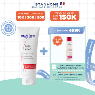 Kem Dưỡng Ẩm Phục Hồi Viêm Da Cơ Địa Khẩn Cấp STANHOME Sos Cica Giúp Da Tái Tạo Collagen Nhanh Chóng 75ML