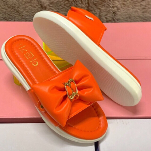 TR72F- Dép bánh mì nơ phồng size 27-34