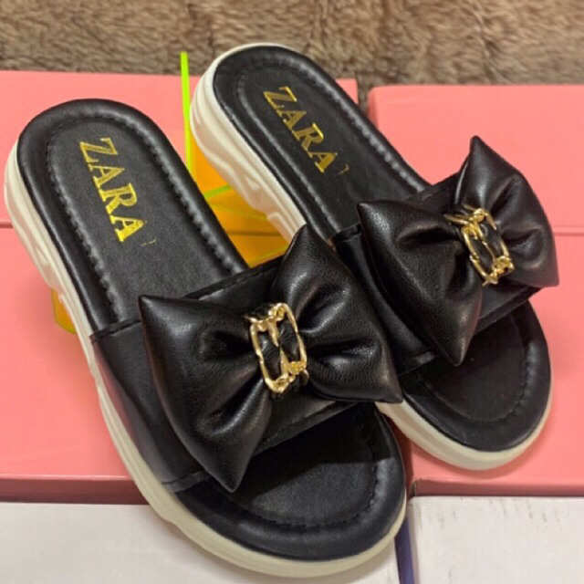 TR72F- Dép bánh mì nơ phồng size 27-34