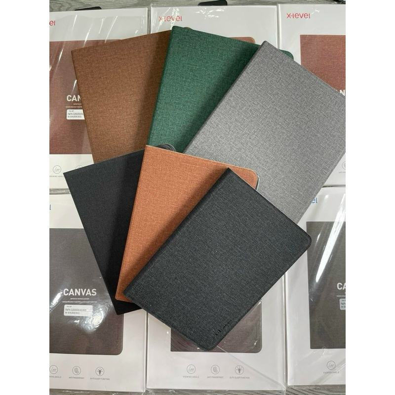 Bao da X-level vải Canvas cho iPad Gen 11/ Mini 7/4,5,6, Gen 5,6, Gen 7,8,9, Gen 10, Pro 11 M1, M2, 