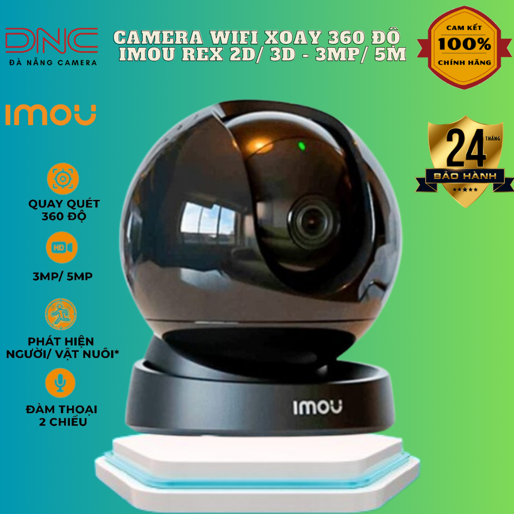 Camrea Imou GK2DP 3MP và 5MP Wifi Dùng trong nhà Quay 360 độ Siêu Nét Ngày Đêm Có Cảnh Báo Đàm Thoại