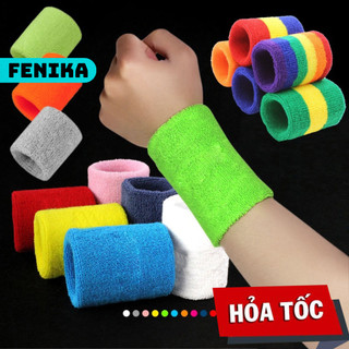 Băng Cổ Tay Nike Thấm Mồ Hôi FENIKA Chất Liệu Cotton Mềm Mại Thoáng Khí Bảo Vệ Cổ Tay Khi Chơi Thể Thao Tập gym BV05