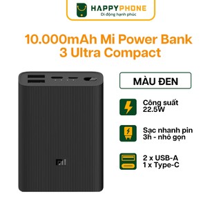 Pin sạc dự phòng Xiaomi Power Bank 3 Ultra 10.000 mAh - Chính Hãng