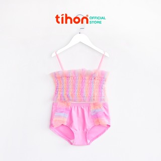 Bộ đồ bơi cho bé gái TIHON cao cấp thiết kế điệu đà SET0850414