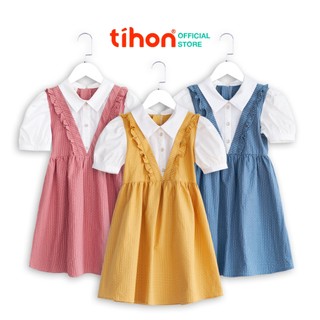 Váy cho bé gái TIHON phong cách Hàn Quốc xinh xắn cho trẻ từ 3 đến 12 tuổi VT0750146