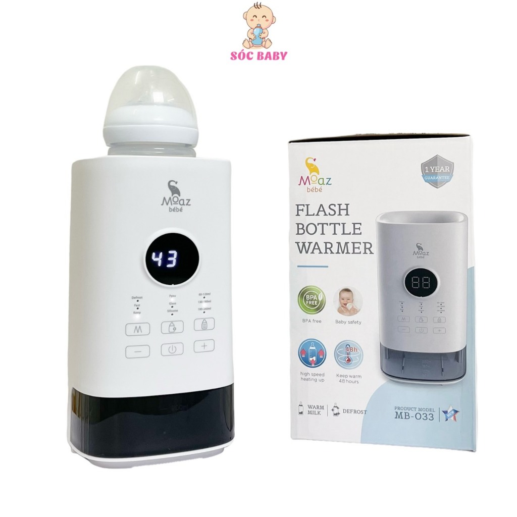 Máy hâm sữa thông minh siêu tốc Moaz BéBé MB033