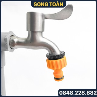 Đầu nối nhanh ống mềm, đầu nối nhanh ren 21 27 nhựa